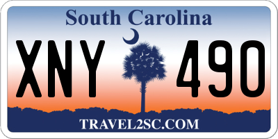 SC license plate XNY490