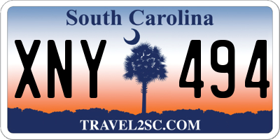 SC license plate XNY494
