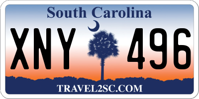 SC license plate XNY496