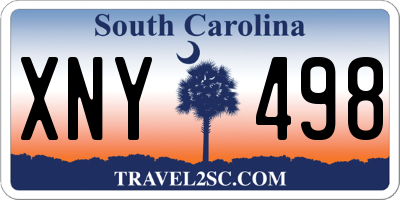 SC license plate XNY498