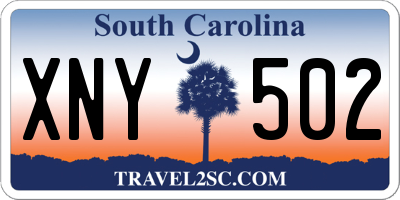 SC license plate XNY502