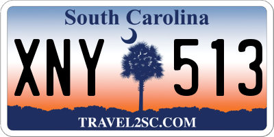 SC license plate XNY513