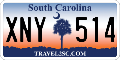 SC license plate XNY514