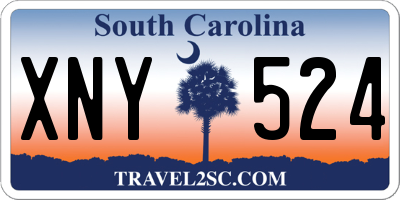 SC license plate XNY524
