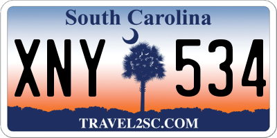 SC license plate XNY534