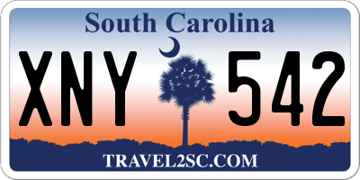 SC license plate XNY542