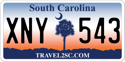 SC license plate XNY543