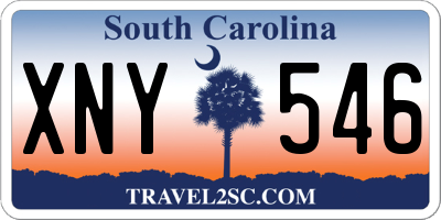 SC license plate XNY546