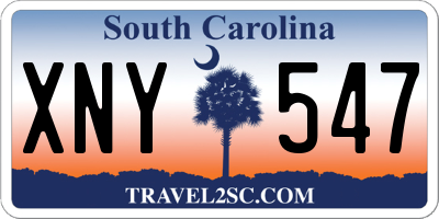 SC license plate XNY547