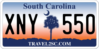 SC license plate XNY550