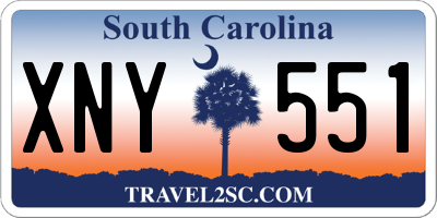 SC license plate XNY551