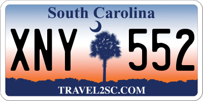 SC license plate XNY552