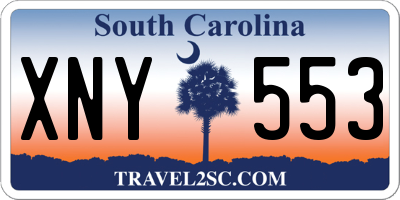SC license plate XNY553