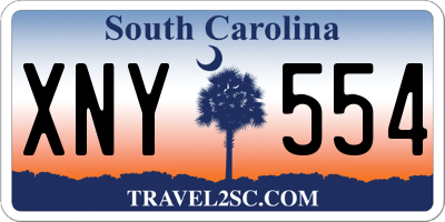 SC license plate XNY554