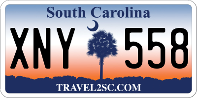 SC license plate XNY558