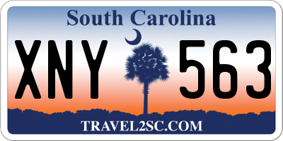 SC license plate XNY563