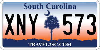 SC license plate XNY573