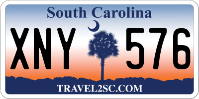 SC license plate XNY576