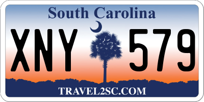 SC license plate XNY579