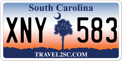 SC license plate XNY583