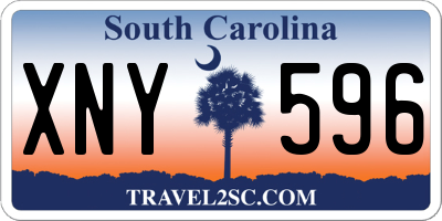 SC license plate XNY596