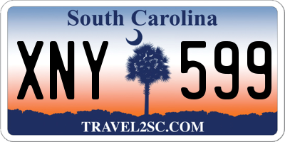 SC license plate XNY599