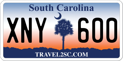 SC license plate XNY600