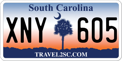 SC license plate XNY605