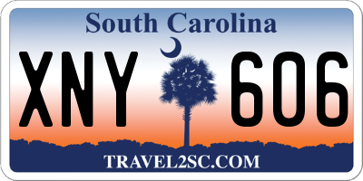 SC license plate XNY606