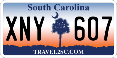 SC license plate XNY607