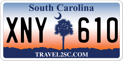 SC license plate XNY610