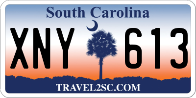 SC license plate XNY613