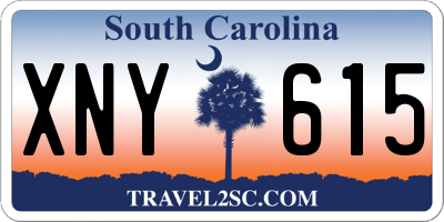 SC license plate XNY615