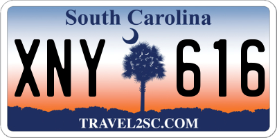 SC license plate XNY616