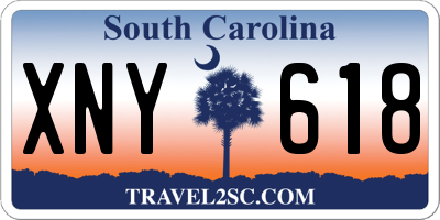 SC license plate XNY618