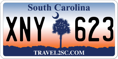SC license plate XNY623