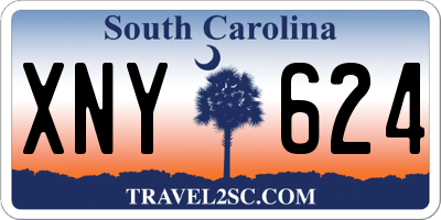 SC license plate XNY624