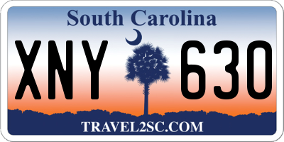 SC license plate XNY630