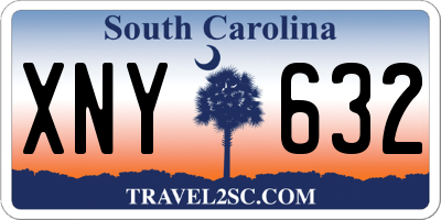 SC license plate XNY632