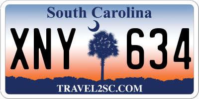 SC license plate XNY634