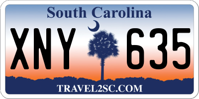 SC license plate XNY635