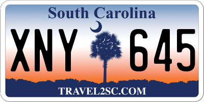SC license plate XNY645