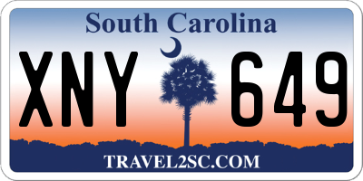 SC license plate XNY649