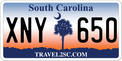 SC license plate XNY650