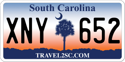 SC license plate XNY652