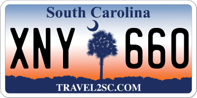 SC license plate XNY660