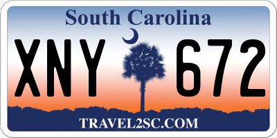 SC license plate XNY672