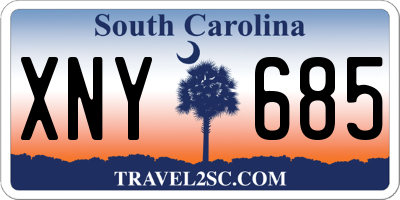 SC license plate XNY685