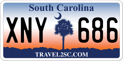SC license plate XNY686