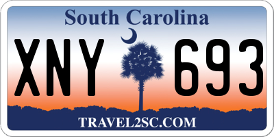 SC license plate XNY693
